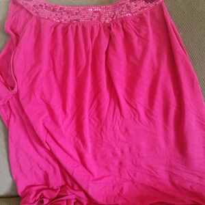 Bright pink top